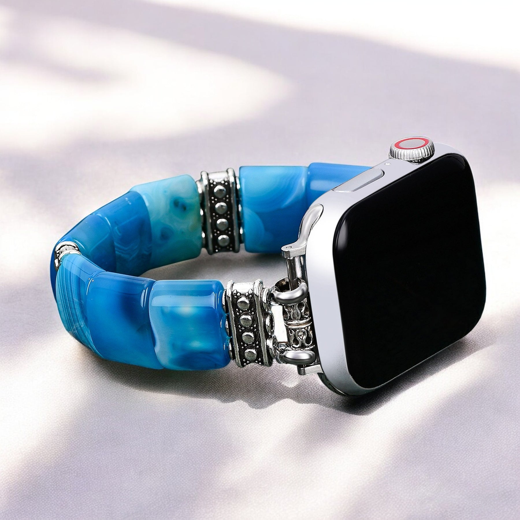 Pulseira Elástica Serene Abyss Agate para Apple Watch