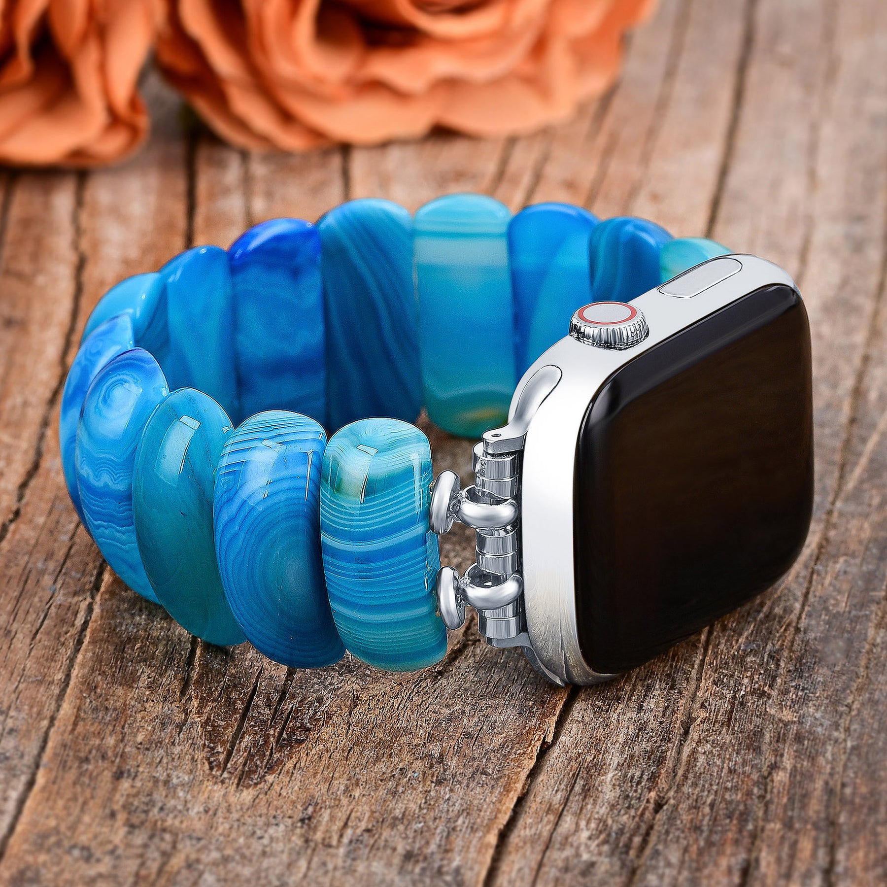 Pulseira Elástica Ocean Essence Agate para Apple Watch