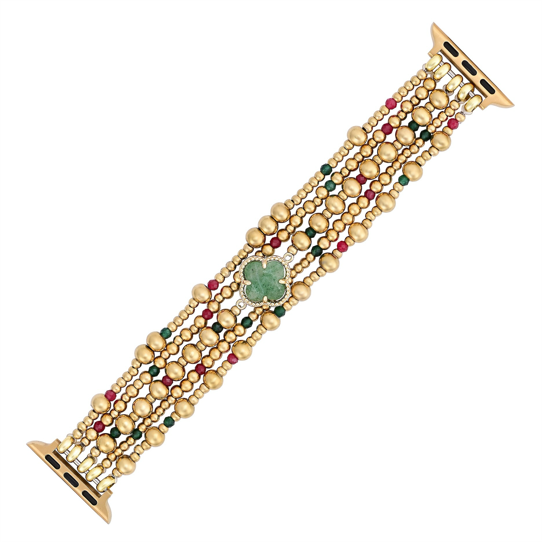 Pulseira elástica dourada Merry Clover Apple Watch