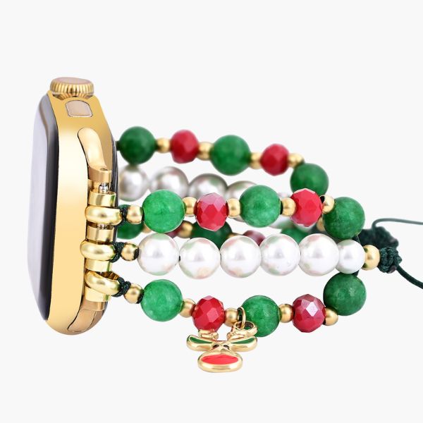 Pulseira Apple Watch Brilho de Rena de Natal