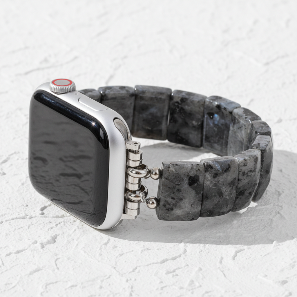 Pulseira Elástica Pedra Equilíbrio Meia-Noite para Apple Watch
