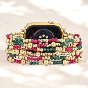 Pulseira Christmas Glow Stretch para Apple Watch