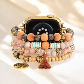 Pulseira Elástica para Relógio Golden Tree of Life Jasper