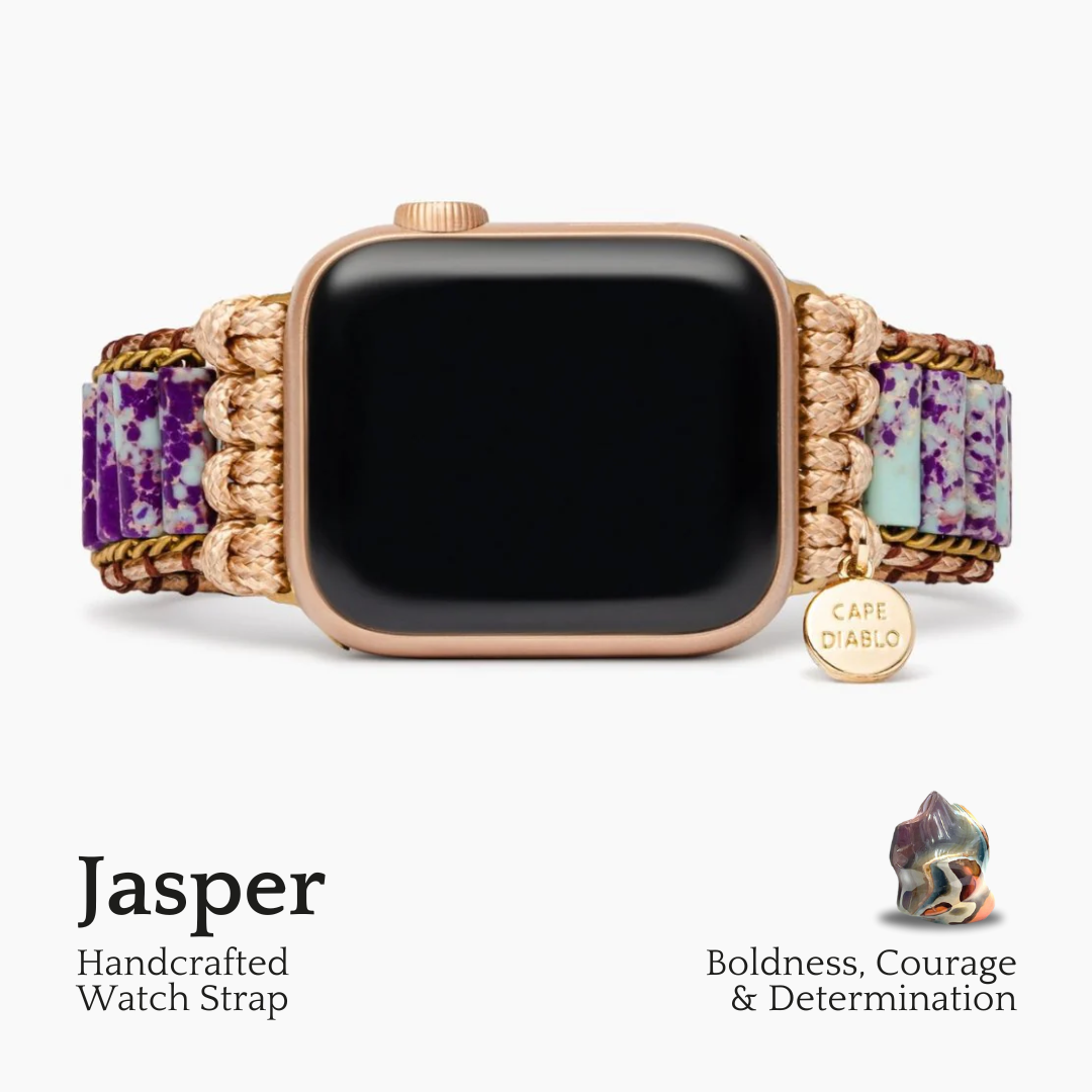 Pulseira de relógio de maçã imperial Jasper Amity