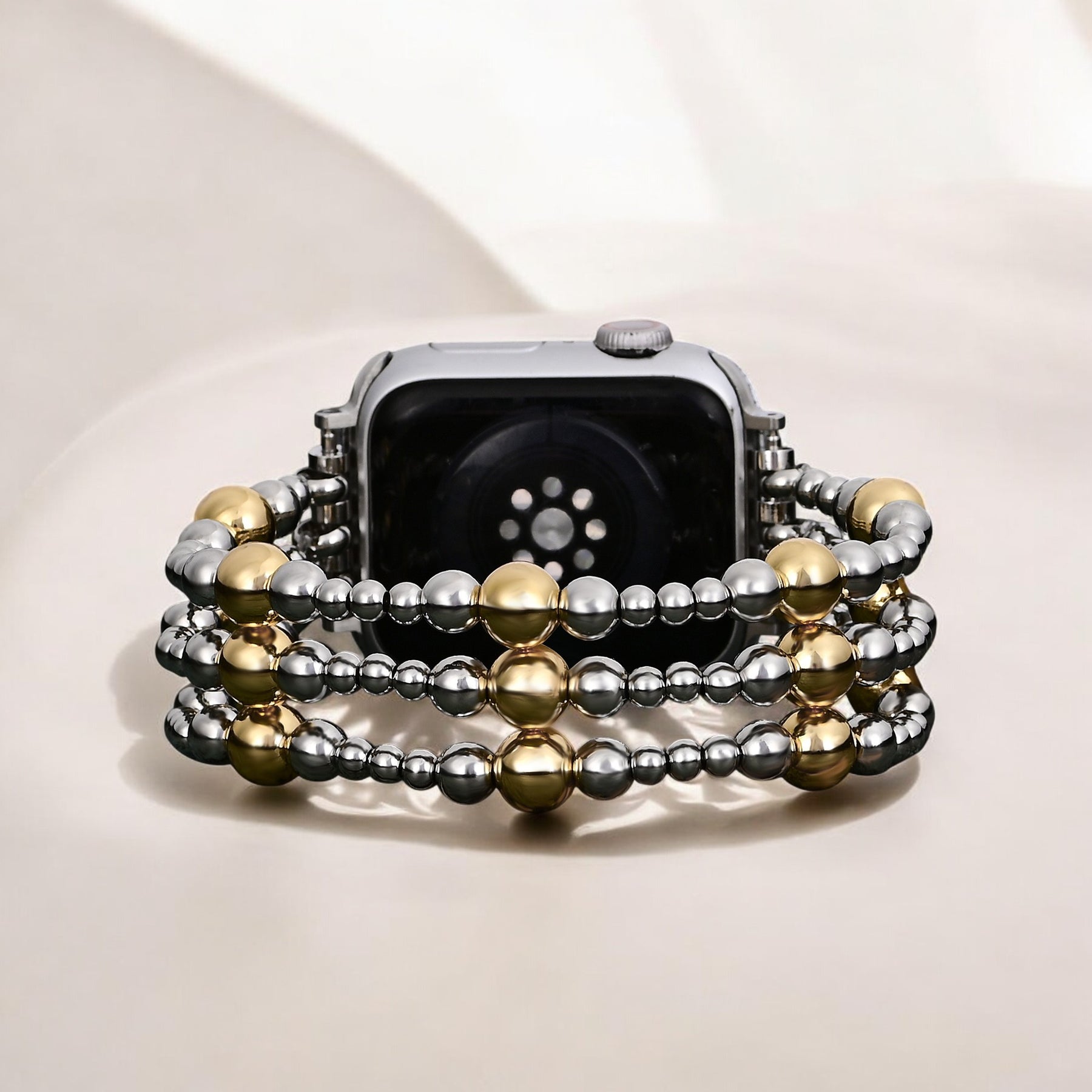 Pulseira Silver Ember Stretch para Apple Watch