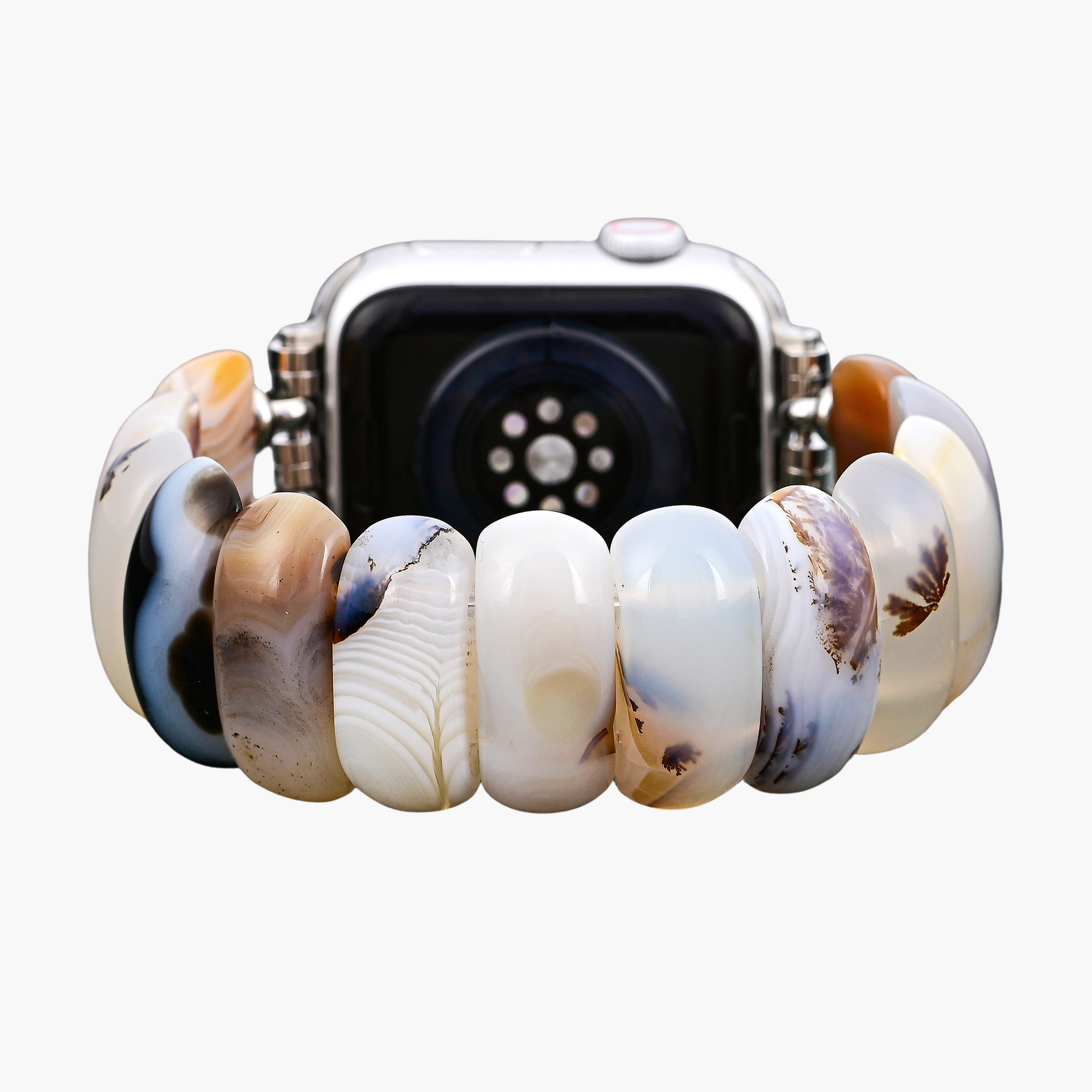 Pulseira de Apple Watch de Agata Duna de Marfim