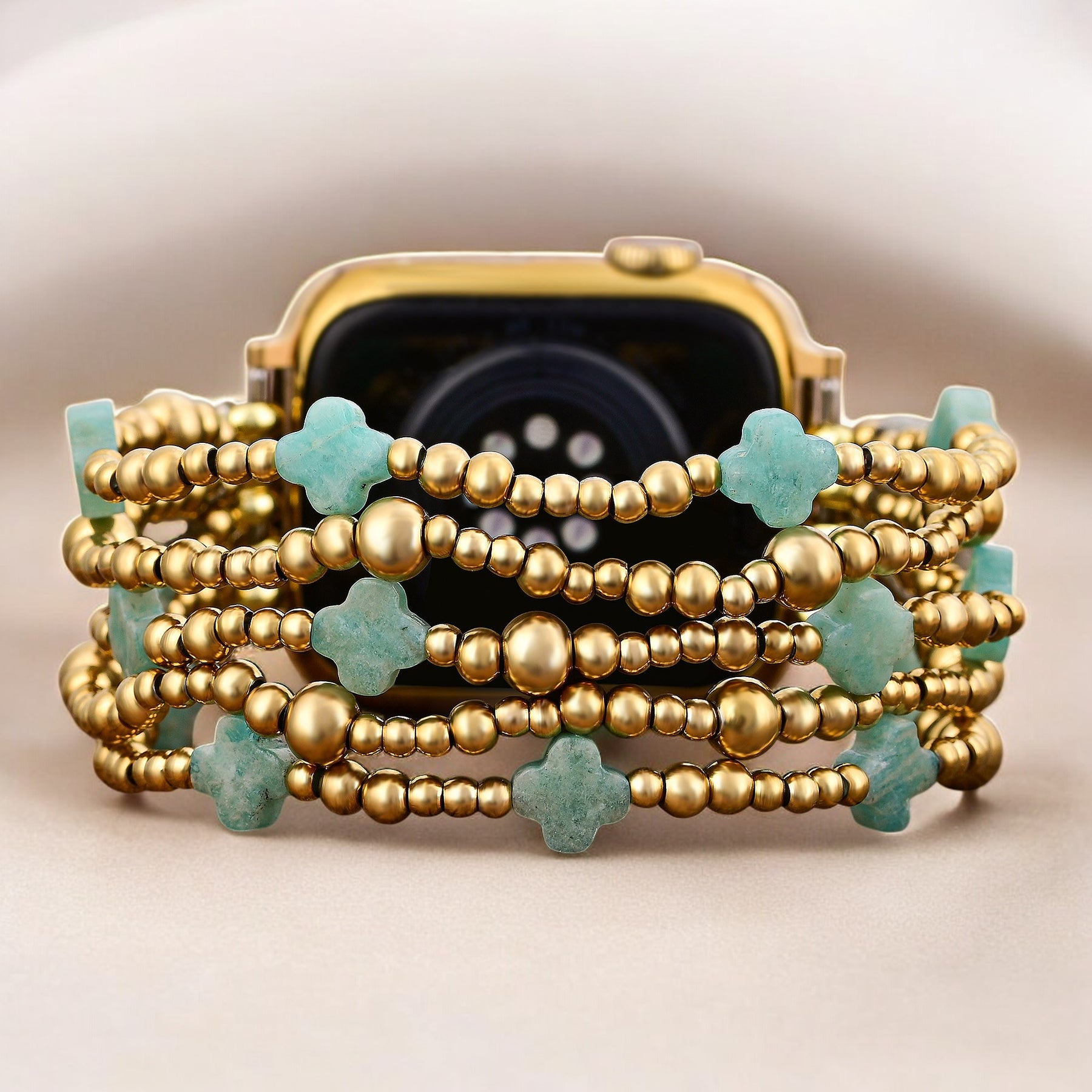 Pulseira Serene Blue Cross Stretch para Apple Watch