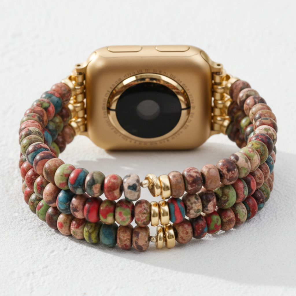 Pulseira Elástica Boho Caleidoscópio para Apple Watch