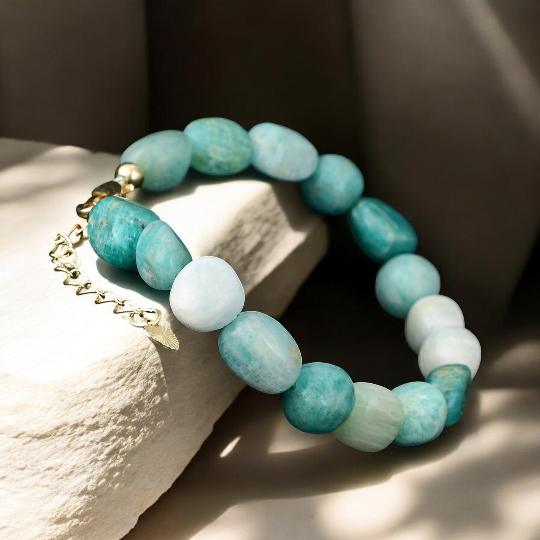 Pulseira de Amazonita Marinha