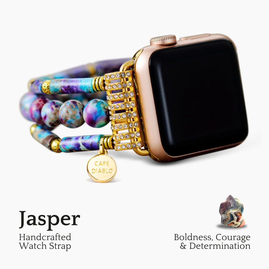 Pulseira de relógio de maçã pervinca Jasper Stretch