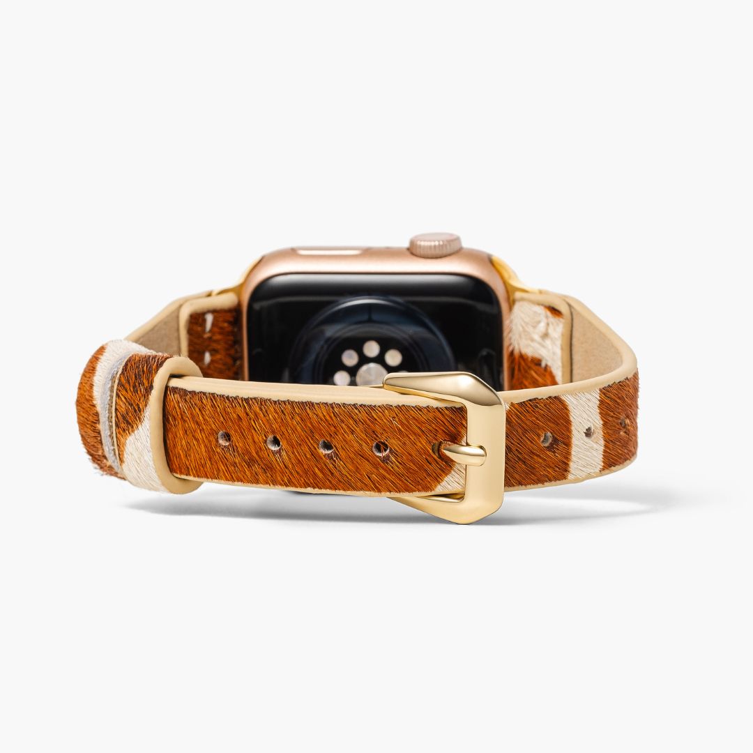 Pulseira de couro elegante Savannah para Apple Watch