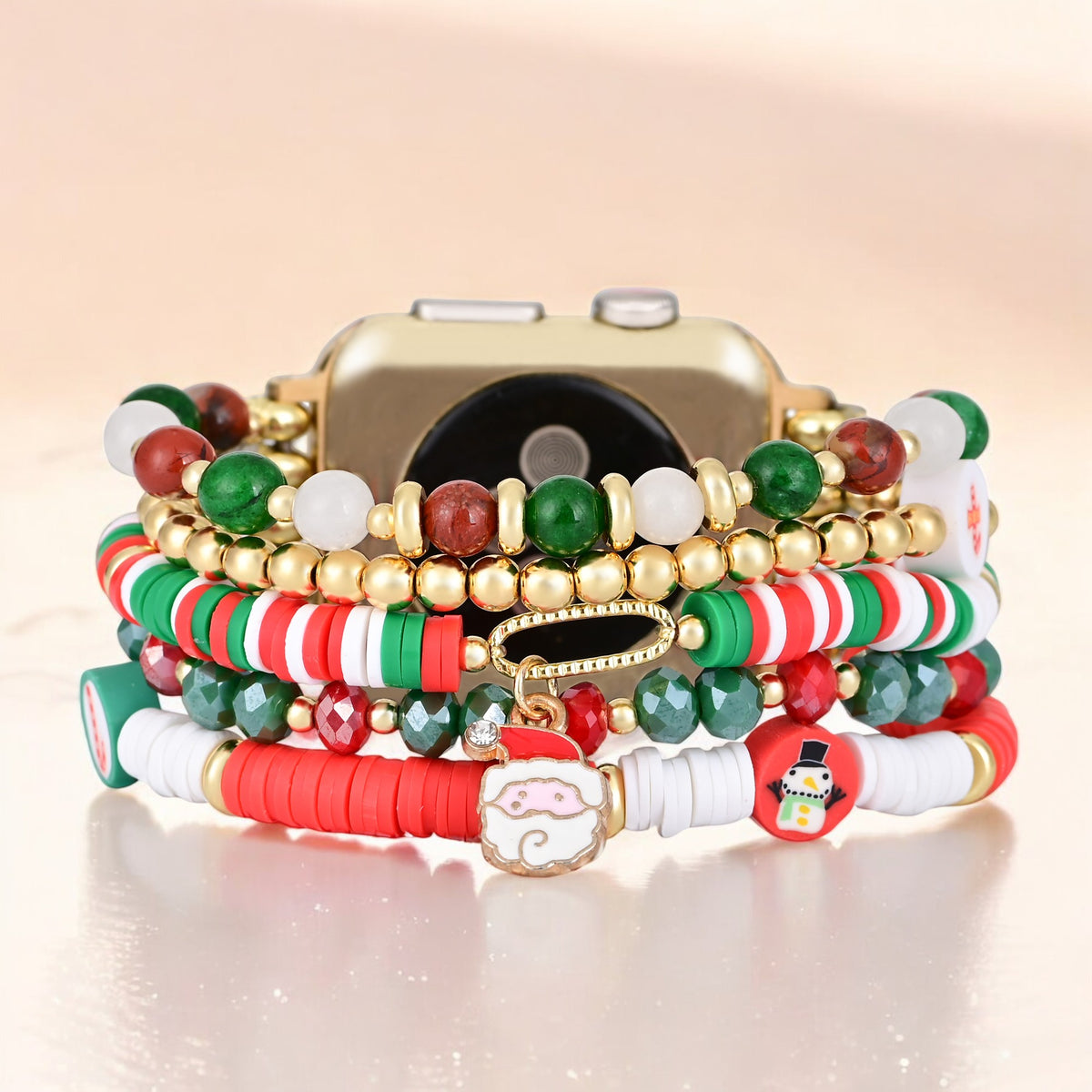 Pulseira Elástica Santa Sparkle para Apple Watch