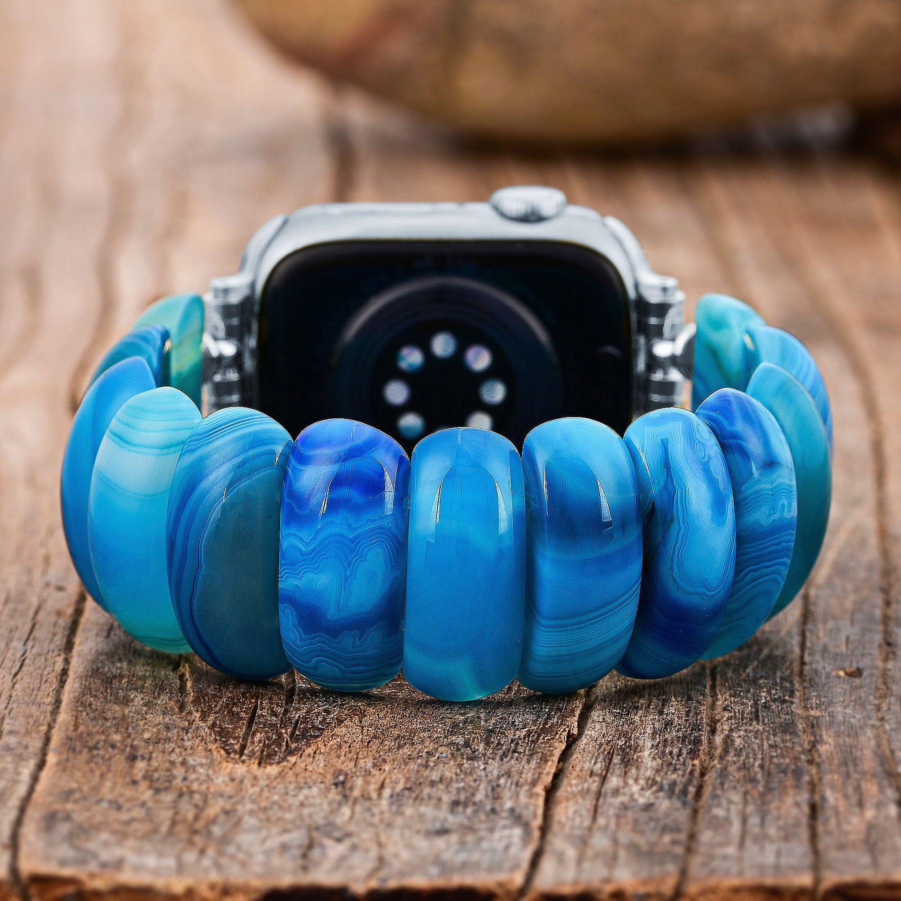 Pulseira Elástica Ocean Essence Agate para Apple Watch