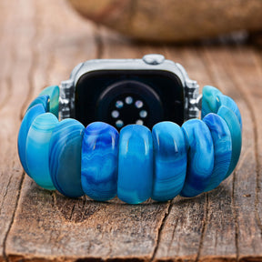 Pulseira Elástica Ocean Essence Agate para Apple Watch