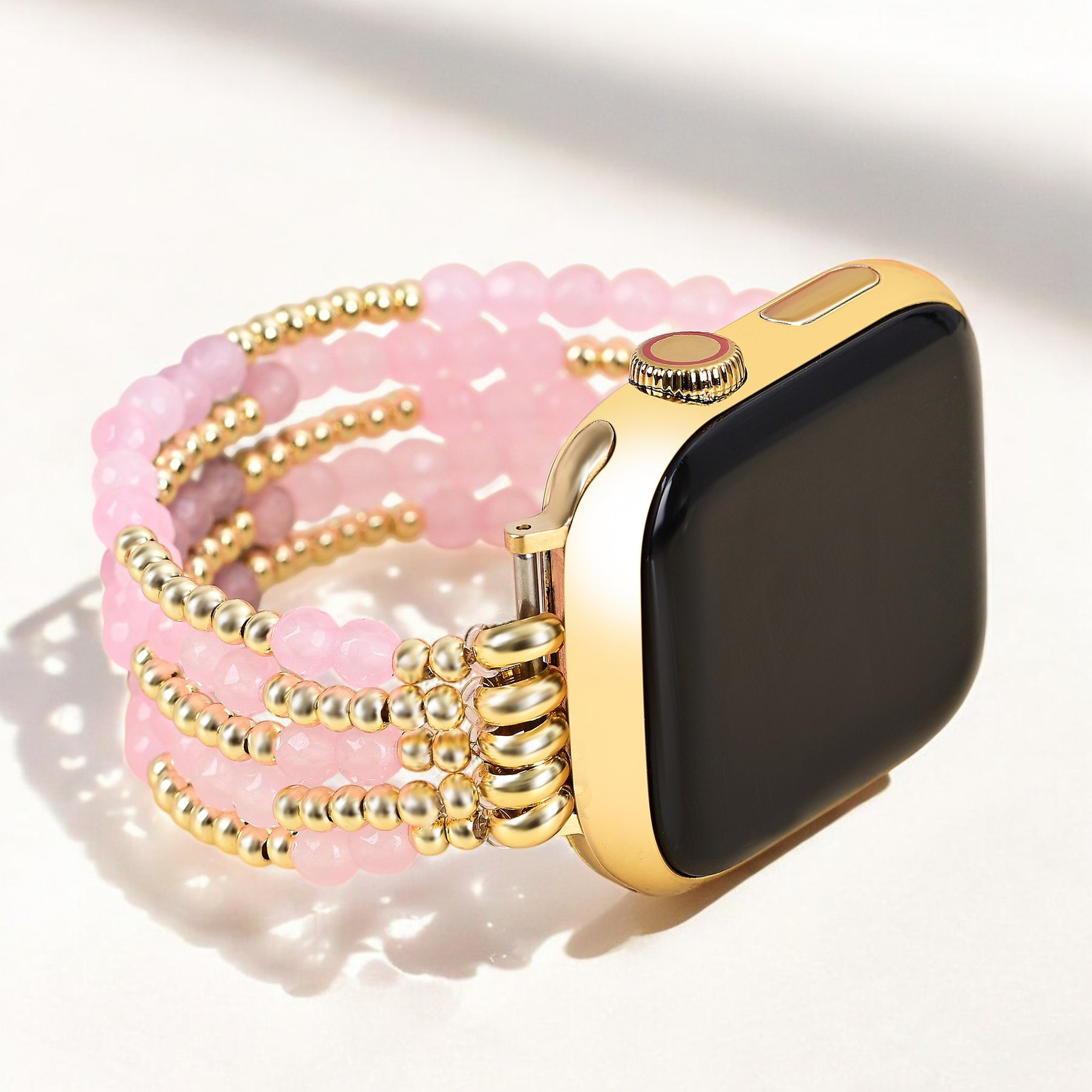 Pulseira Apple Watch Rose Quartz Radiance Stretch