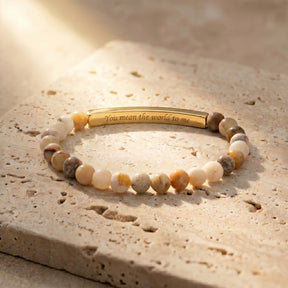 Bracelets de Pedra com Mensagem Secreta