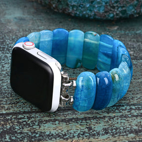 Pulseira de Apple Watch Ocean Essence Agate Stretch