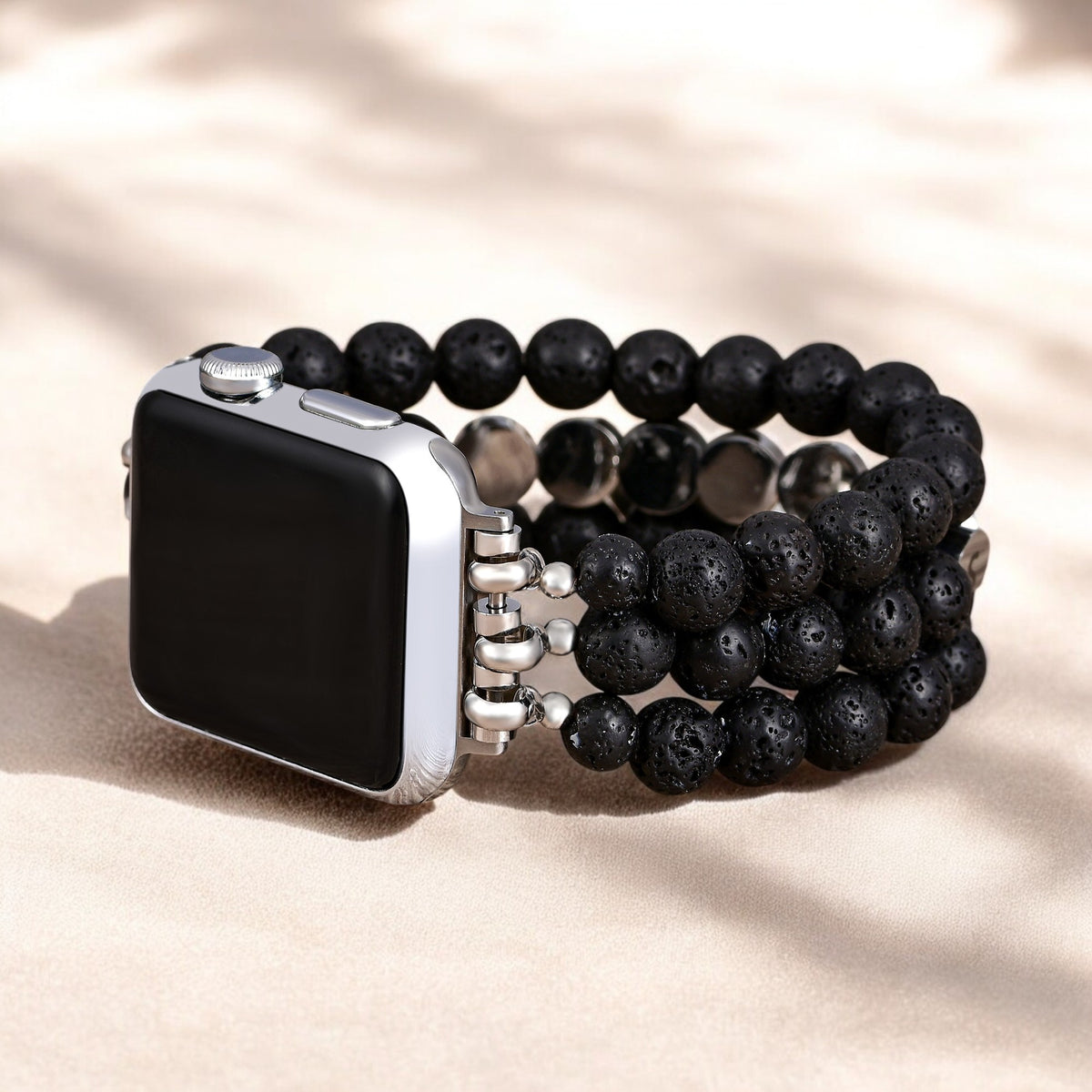 Pulseira para Apple Watch com inspiração em pedra de lava