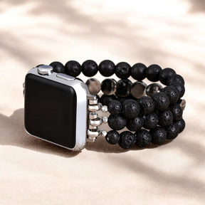 Pulseira Apple Watch Inspiração Força de Pedra Vulcânica