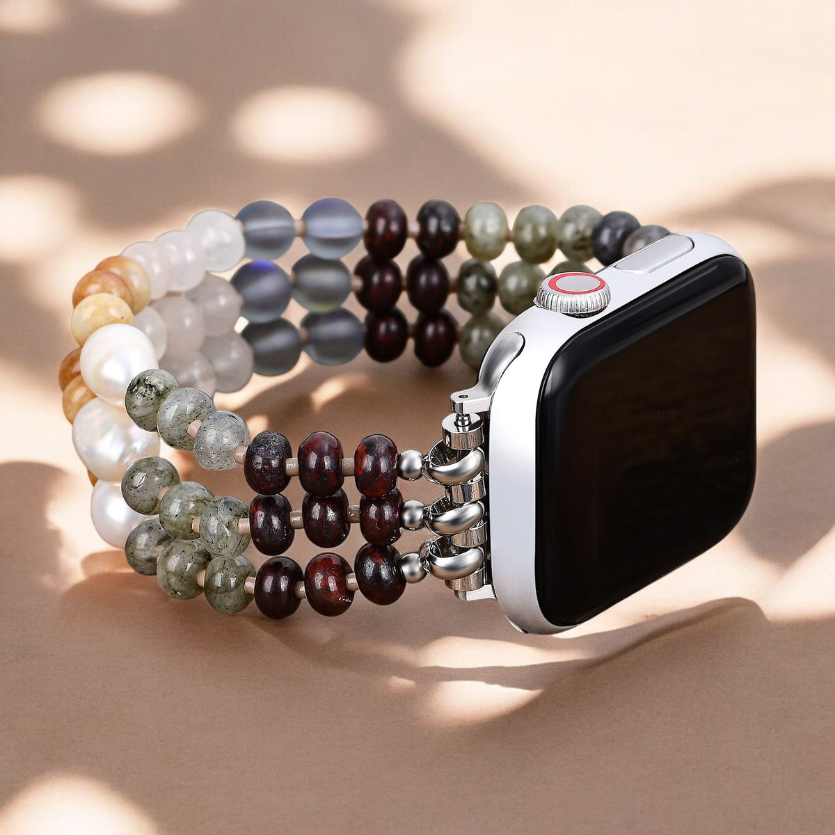 Pulseira Tropical Earth Stone Stretch Apple Watch