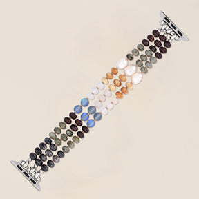 Pulseira Tropical Earth Stone Stretch Apple Watch