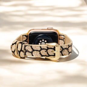 Pulseira de Couro Midnight Scales para Apple Watch