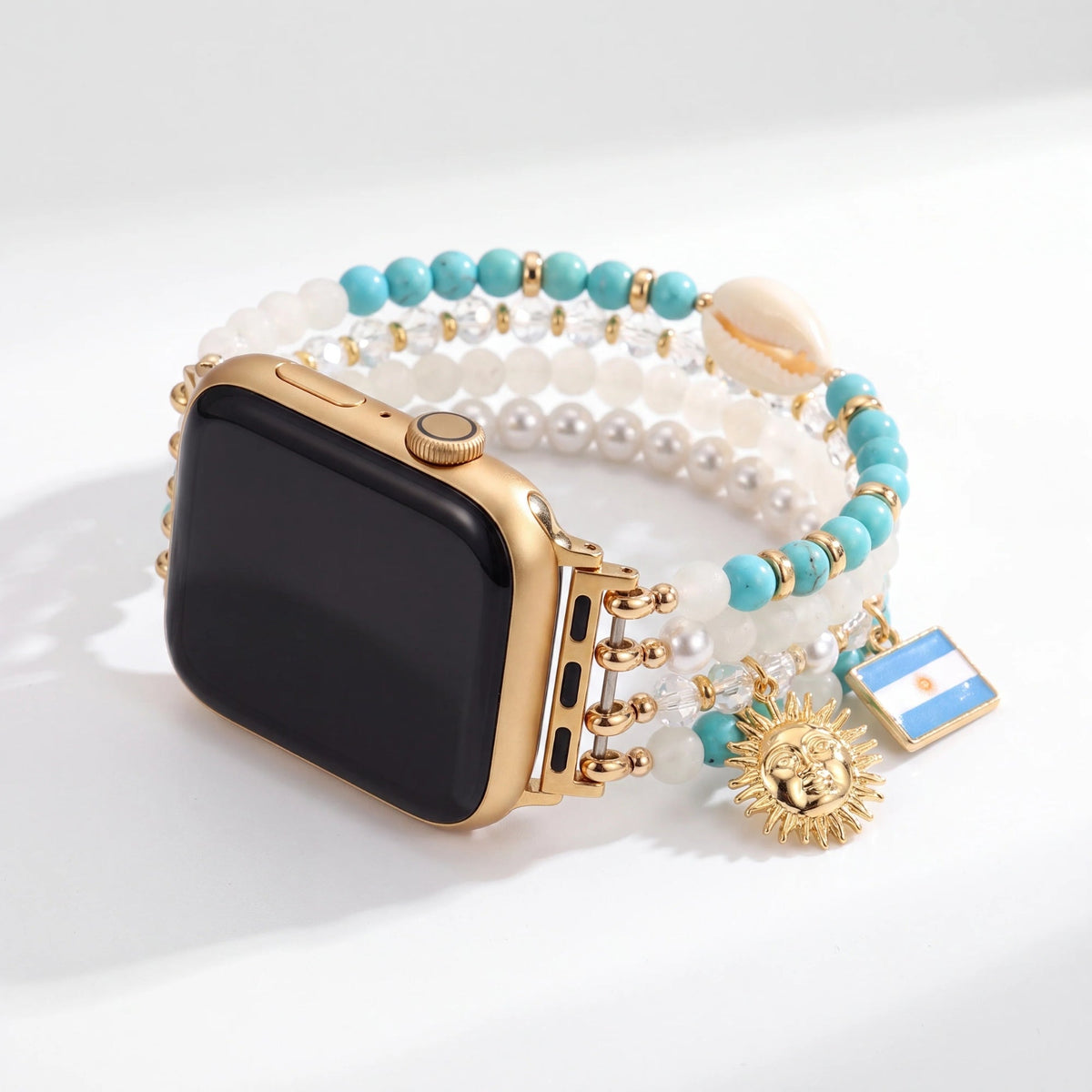 Pulseira Argentina Albiceleste Stretch para Apple Watch
