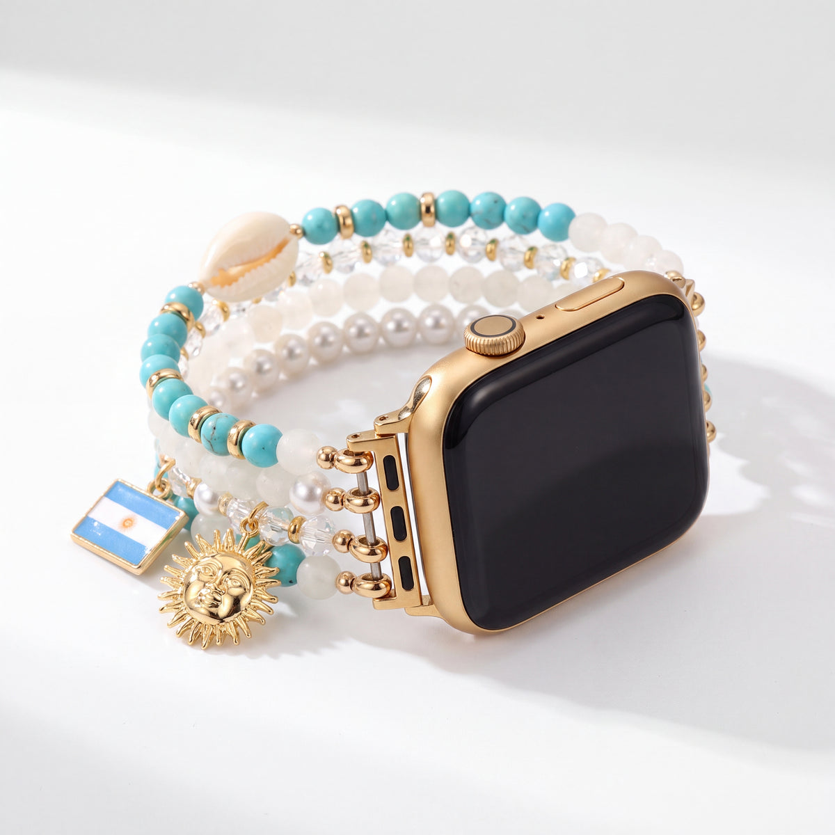 Pulseira Argentina Albiceleste Stretch para Apple Watch