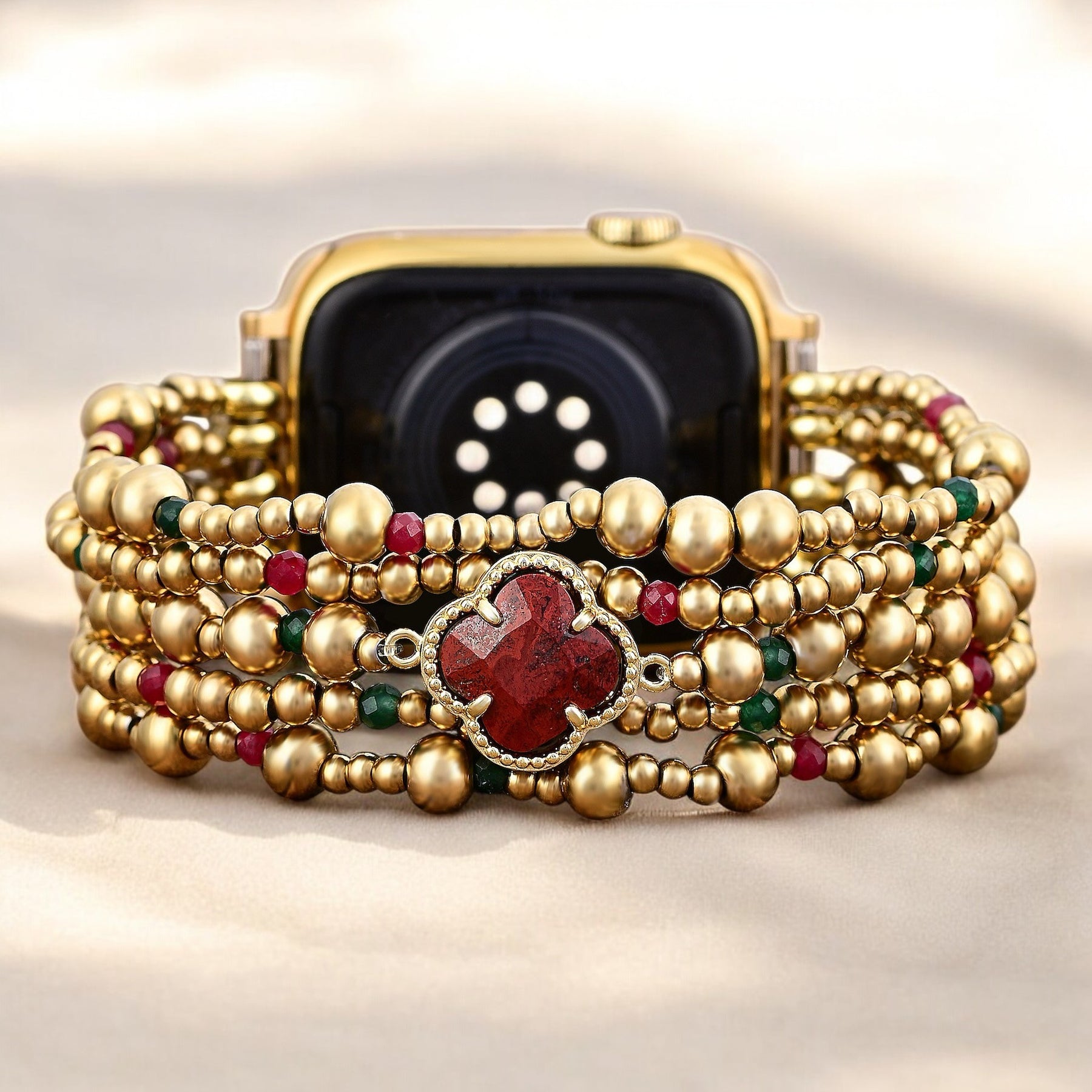 Pulseira Holiday Lucky Clover Stretch para Apple Watch