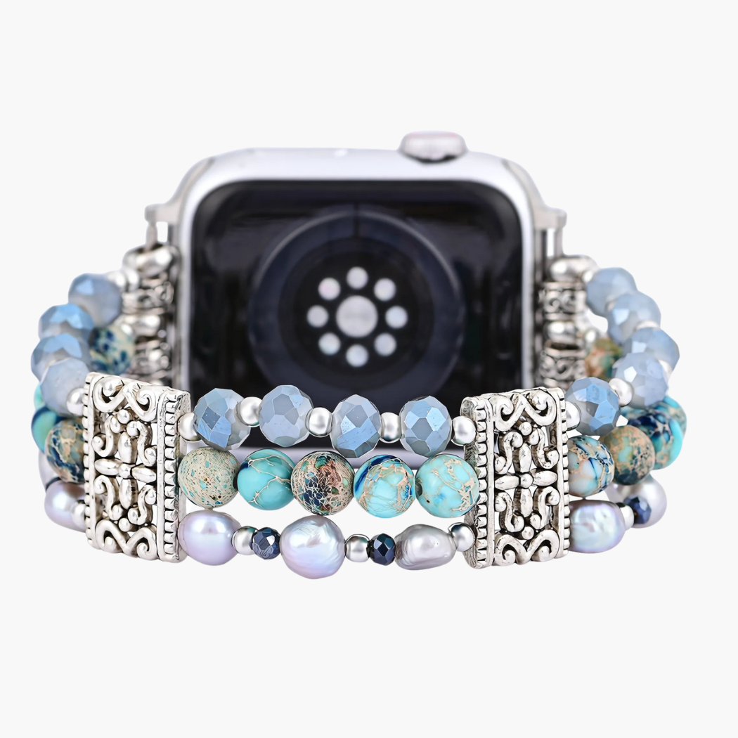 Pulseira de Apple Watch Artisanal Jasper Nomadic Stretch