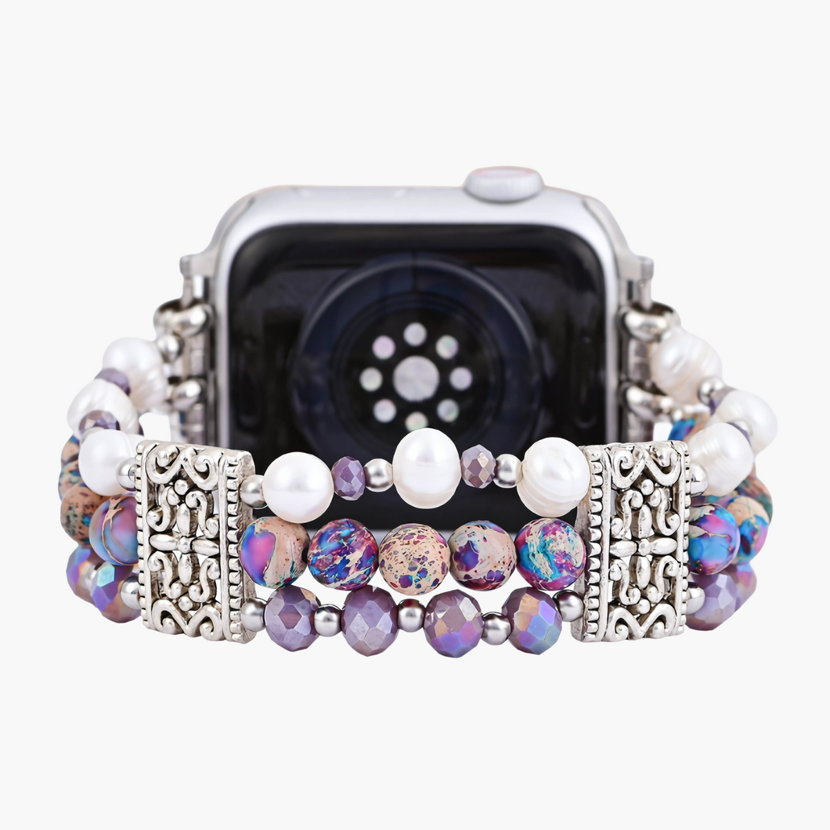 Pulseira Artisanal de Jasper Oasis para Apple Watch