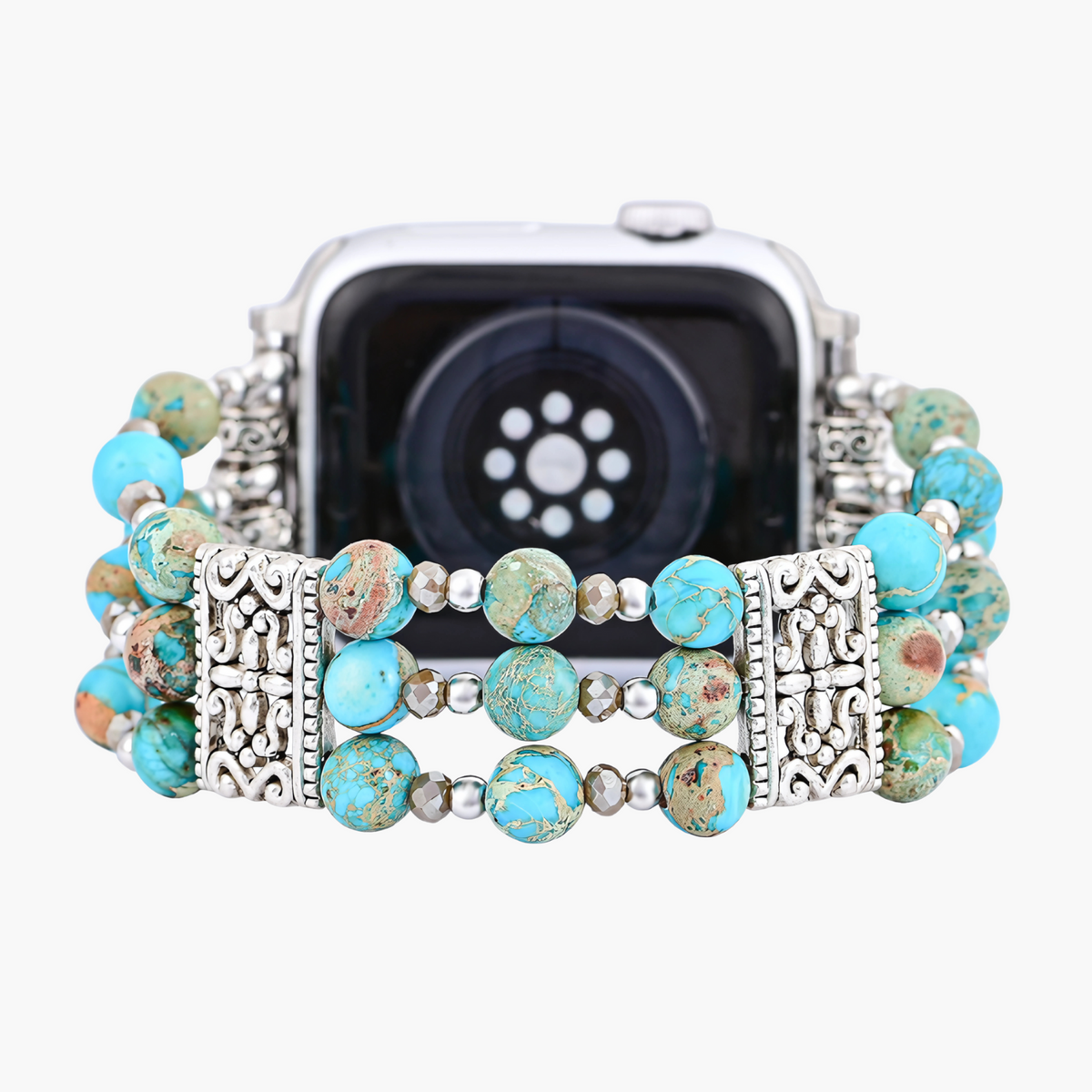 Pulseira Artisanal Turquoise Spirit Stretch para Apple Watch