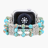 Pulseira Artisanal Turquoise Spirit Stretch para Apple Watch
