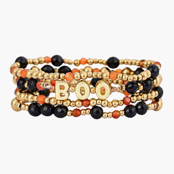 Conjunto de Pulseiras Brilhantes Assustadoras de Halloween