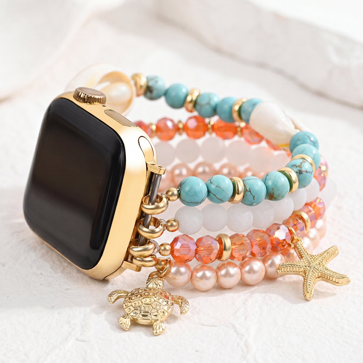 Pulseira Coastal Glow Stretch para Apple Watch