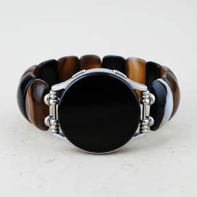 Pulseira Esticável Bohemian Onyx Elegance para Samsung Galaxy Watch