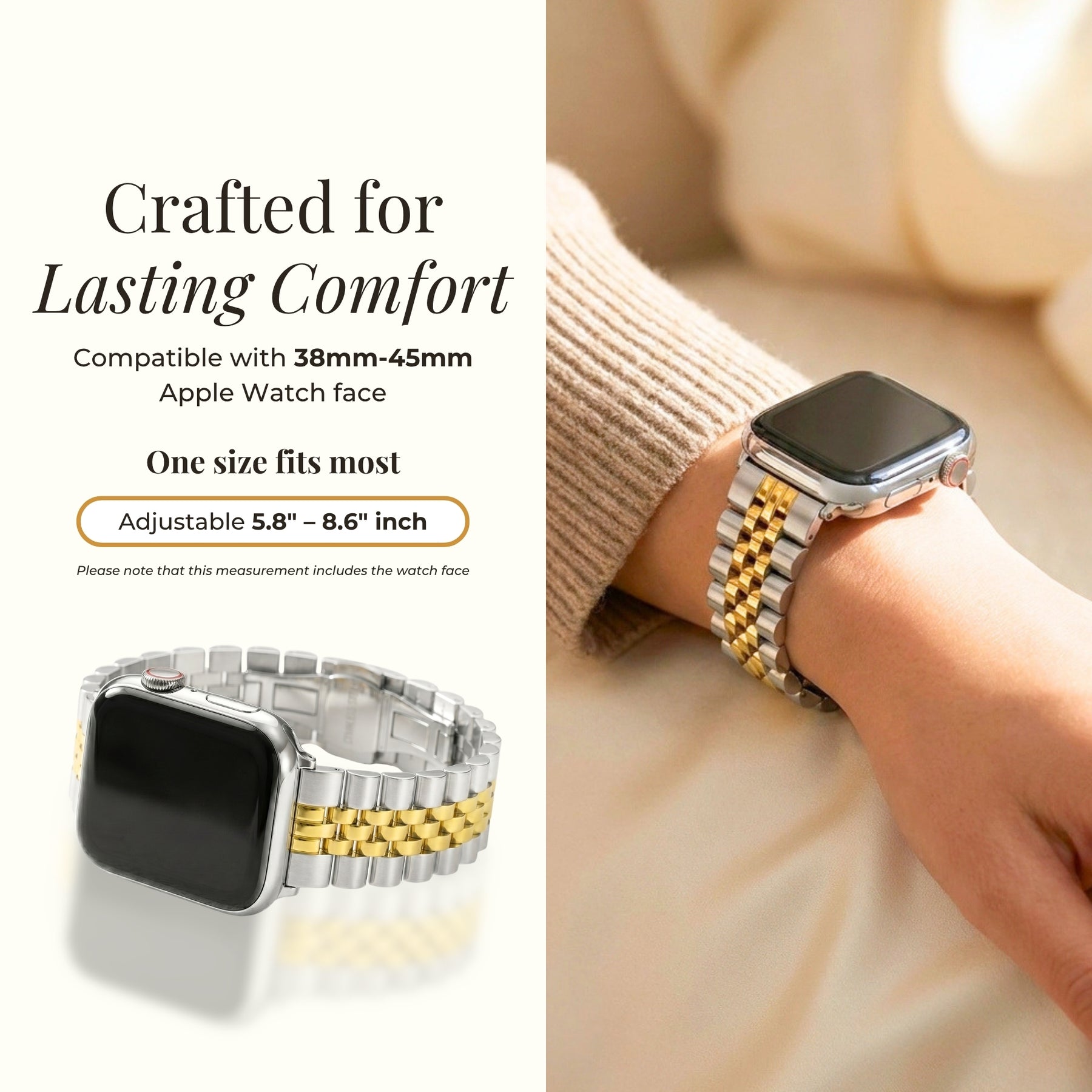 Pulseira Clássica Duo Luxo para Apple Watch