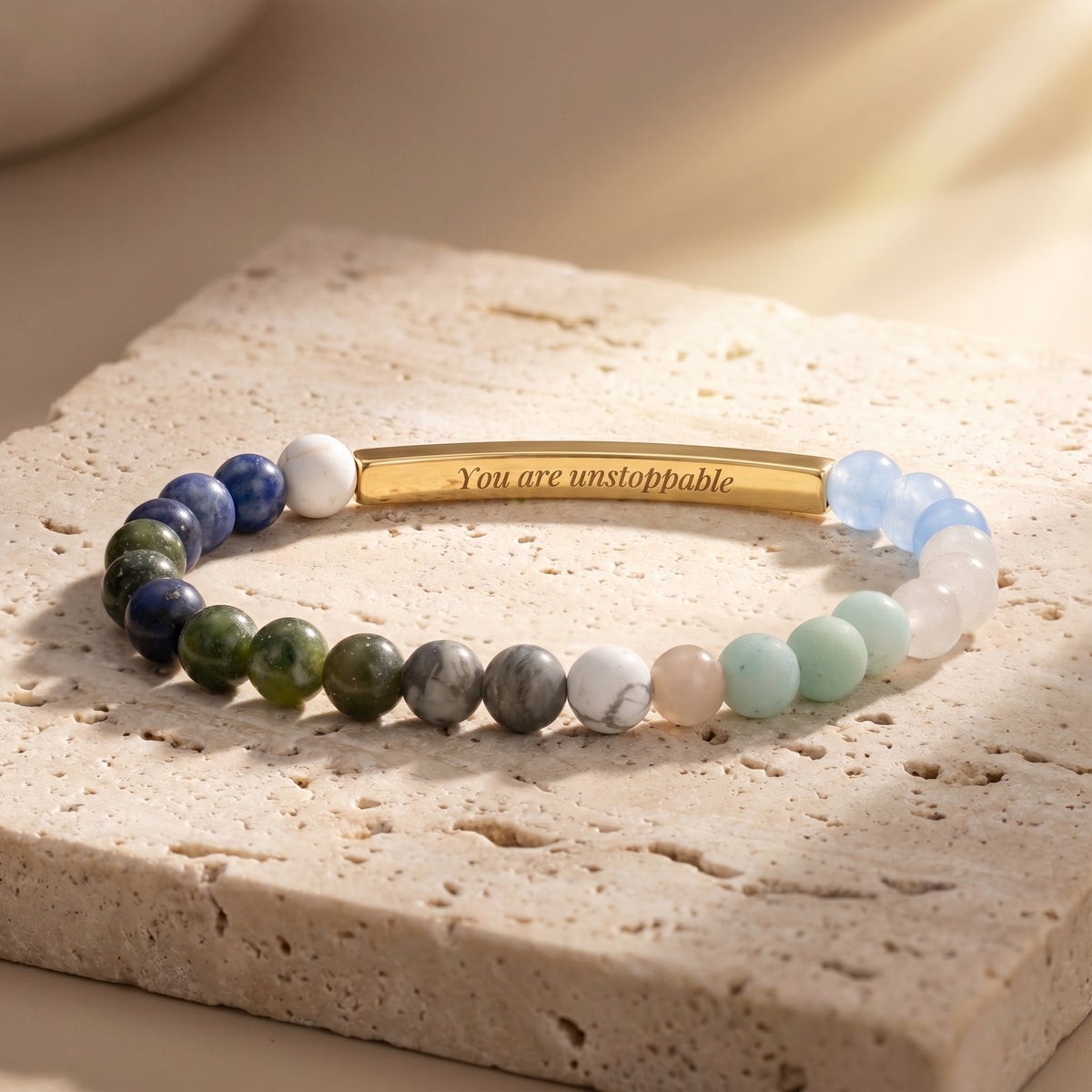 Bracelets de Pedra com Mensagem Secreta