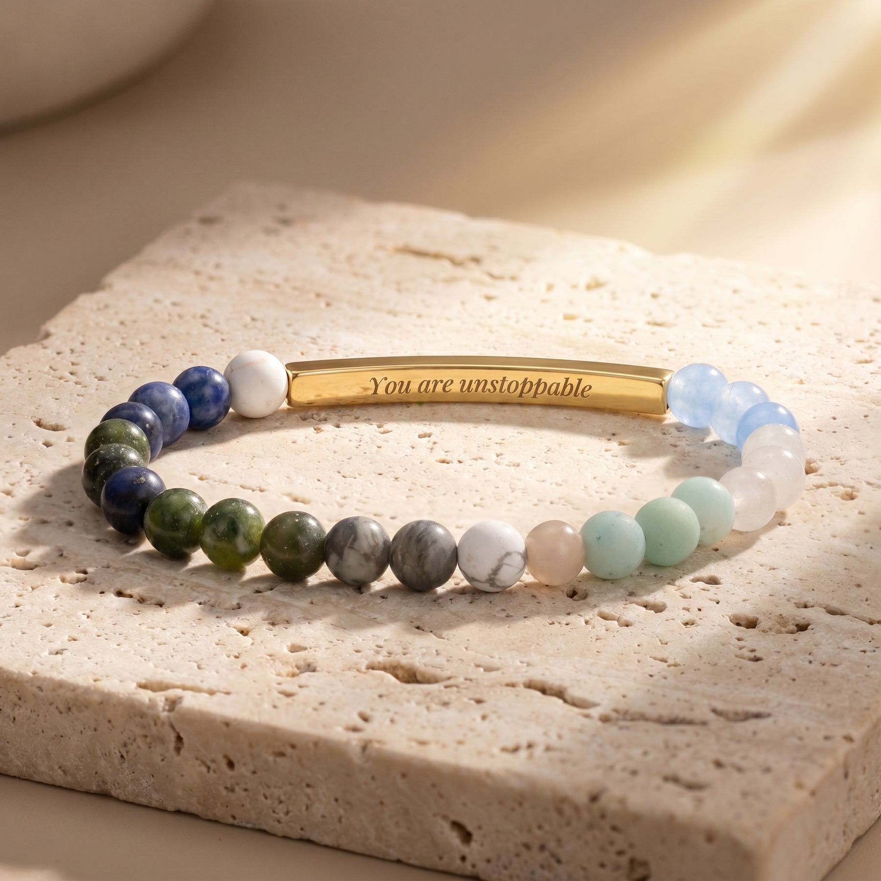 Bracelets de Pedra com Mensagem Secreta