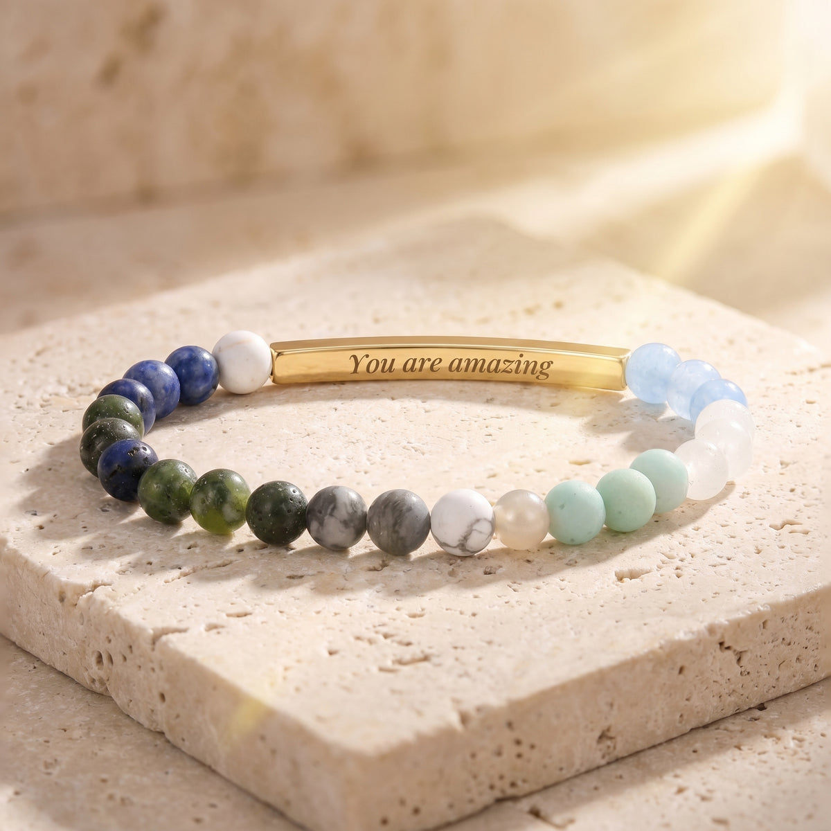 Bracelets de Pedra com Mensagem Secreta