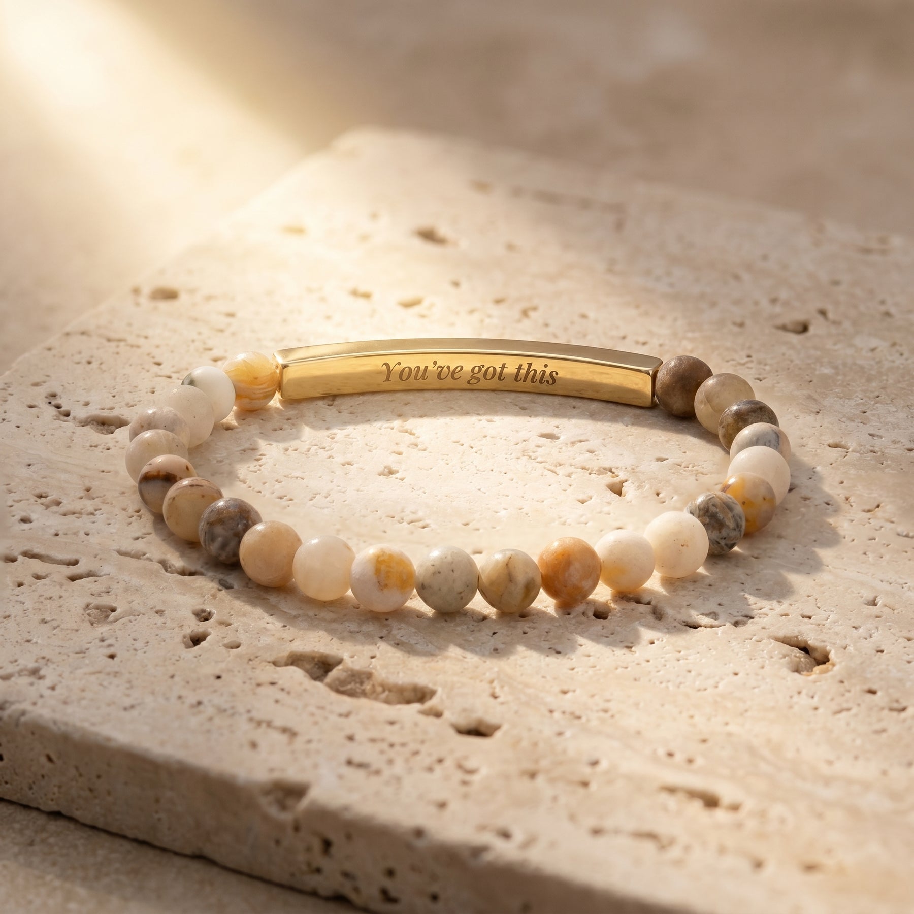 Bracelets de Pedra com Mensagem Secreta