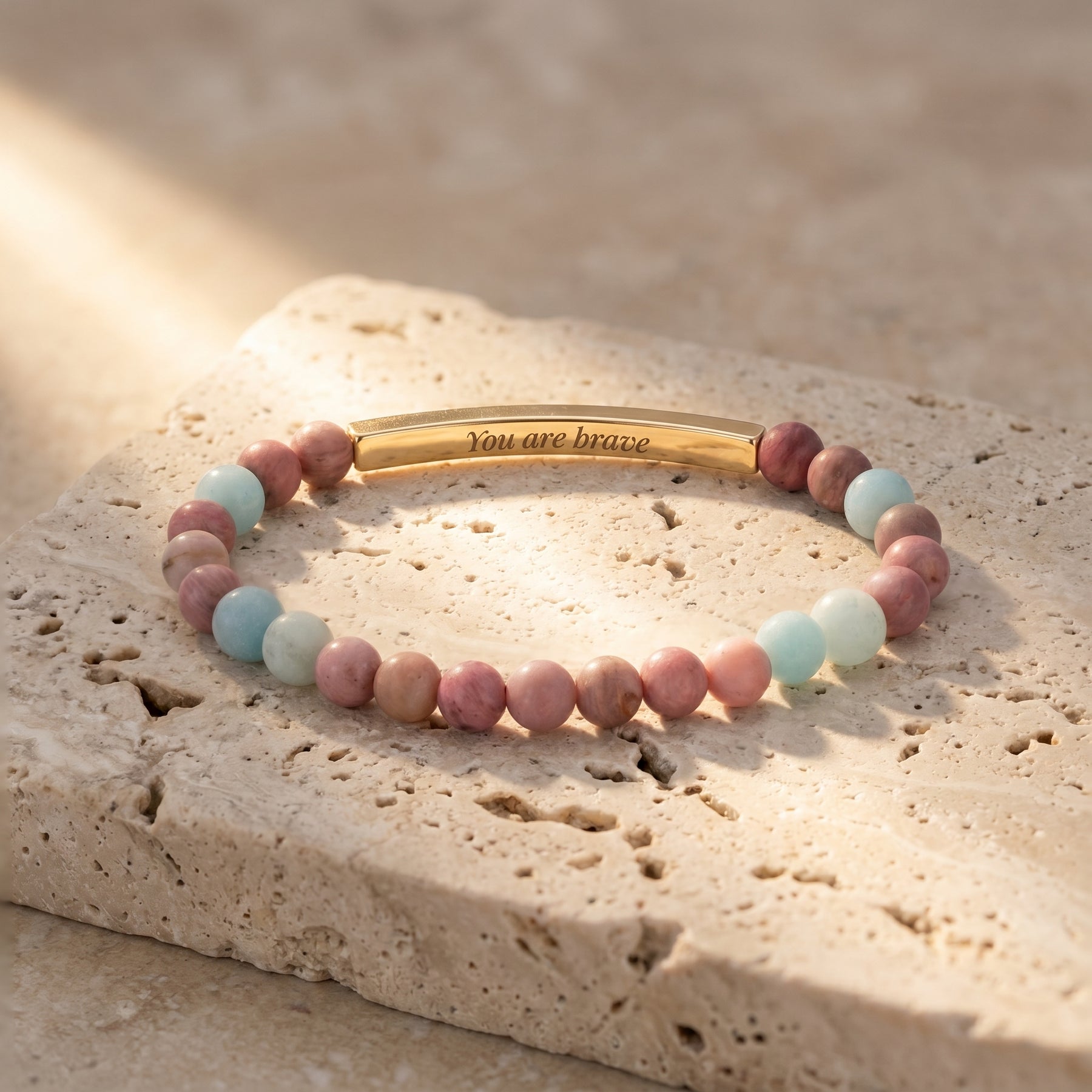 Bracelets de Pedra com Mensagem Secreta
