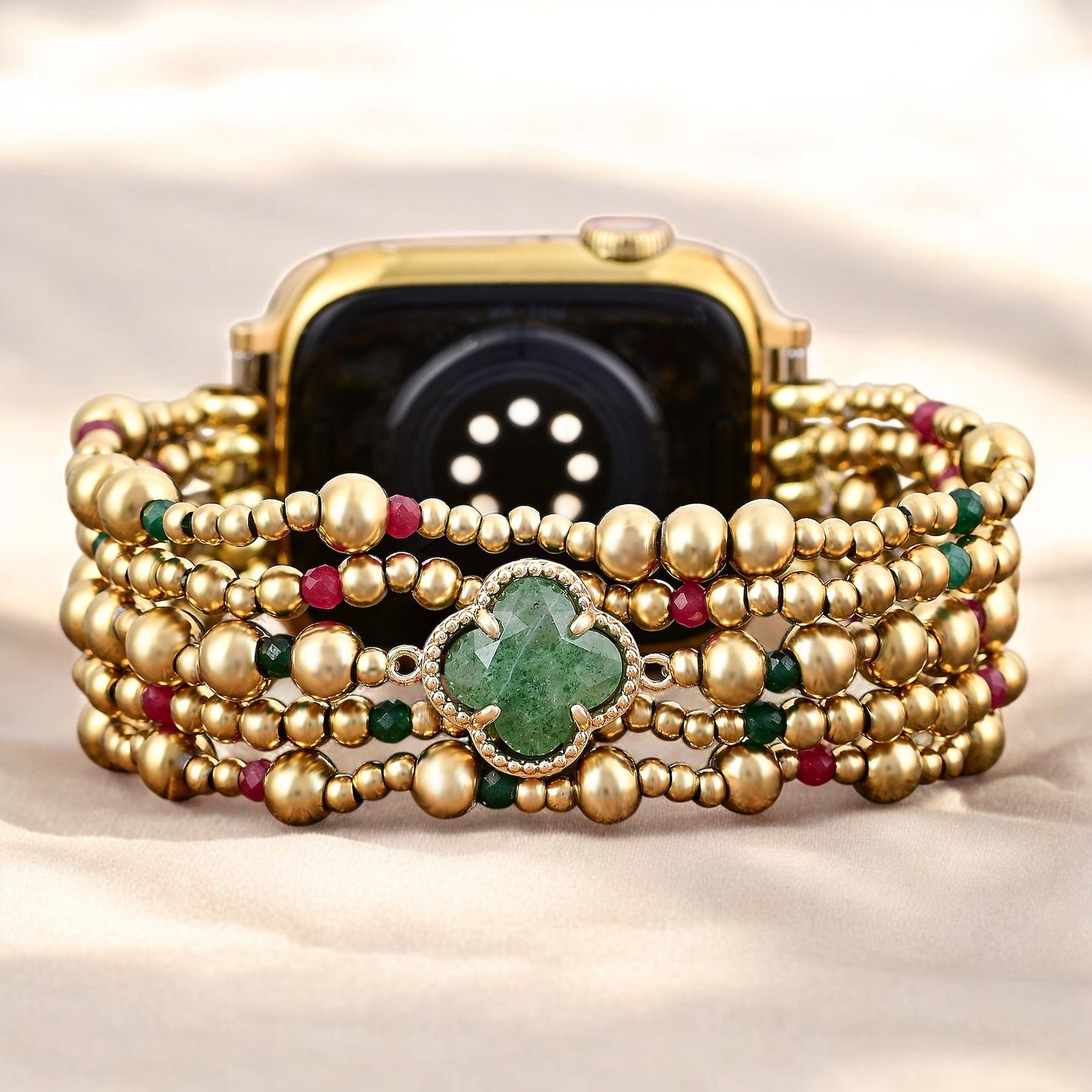 Pulseira Elástica Merry Clover Gold para Apple Watch