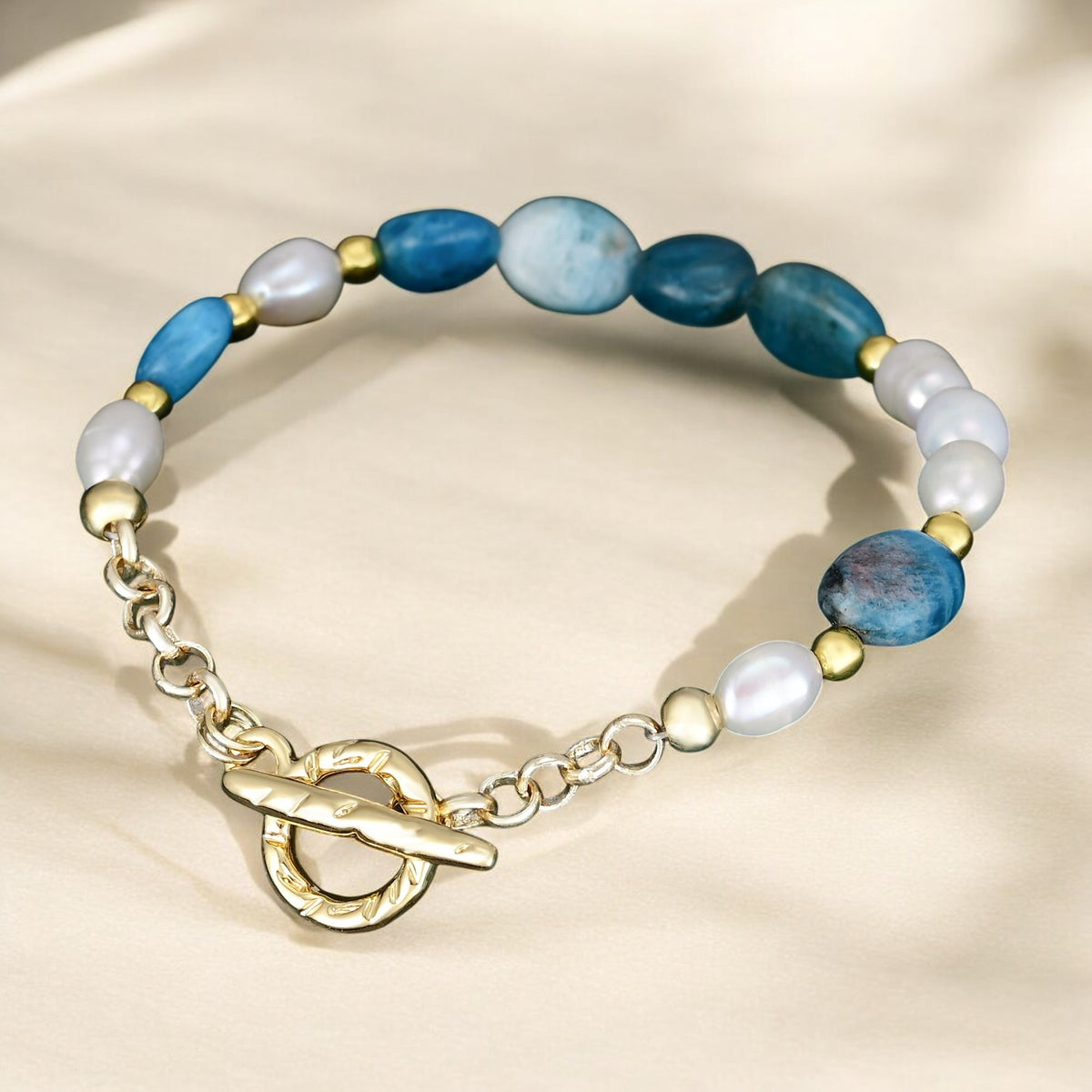 Pulseira de apatita Bliss à beira-mar