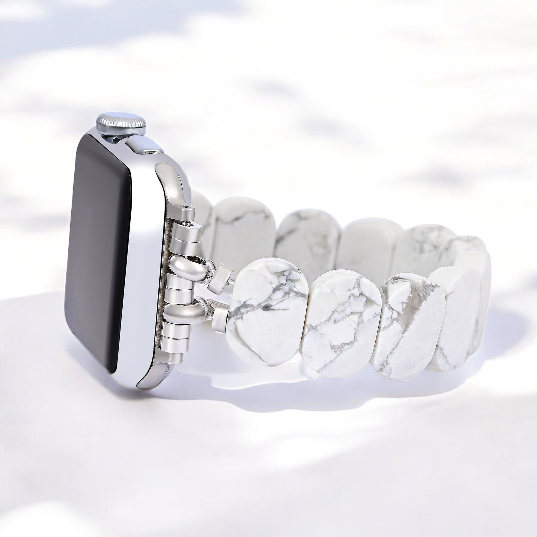 Pulseira Elástica Whimsical Howlite para Apple Watch