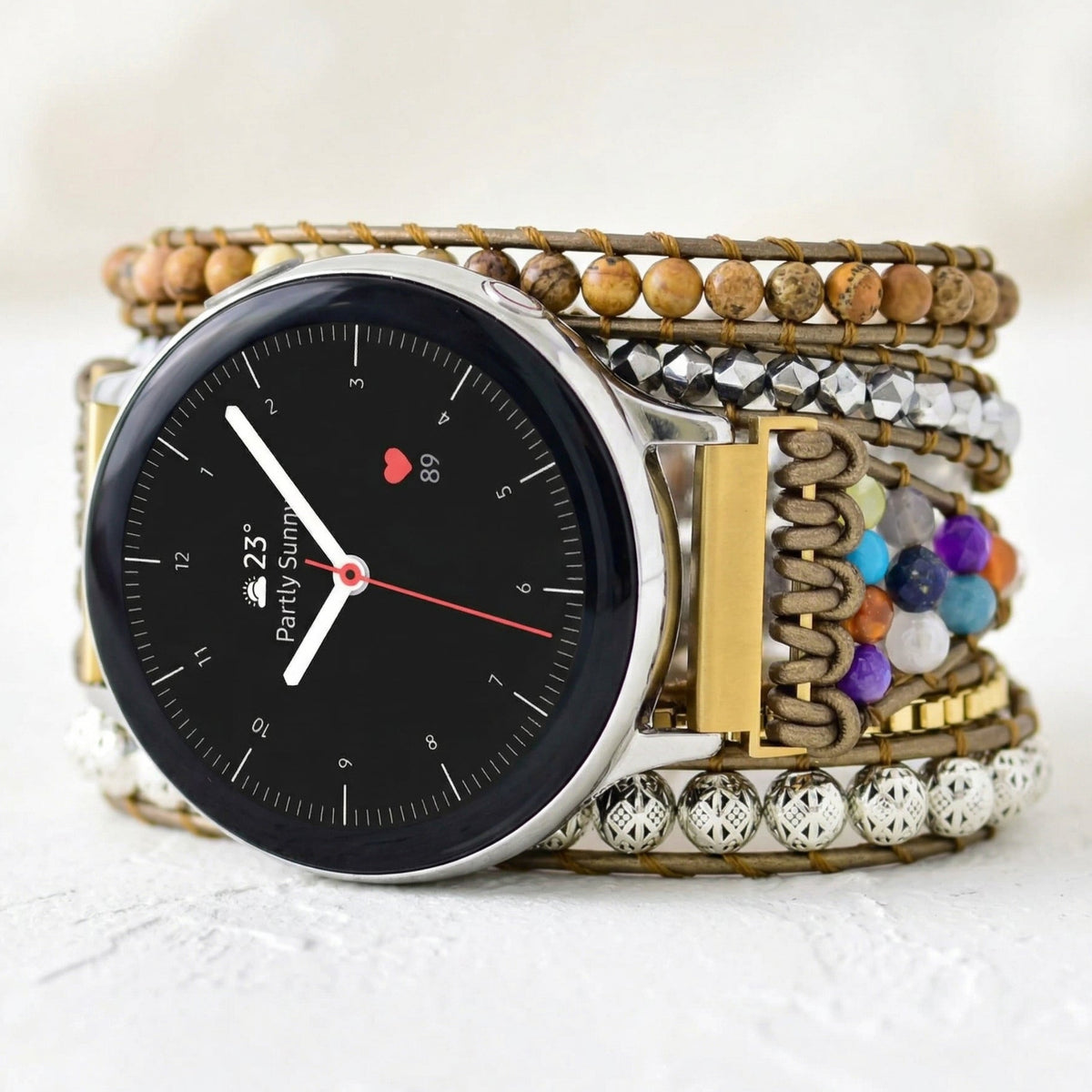 Pulseira Samsung Galaxy Watch com Energia de Cura da Terra