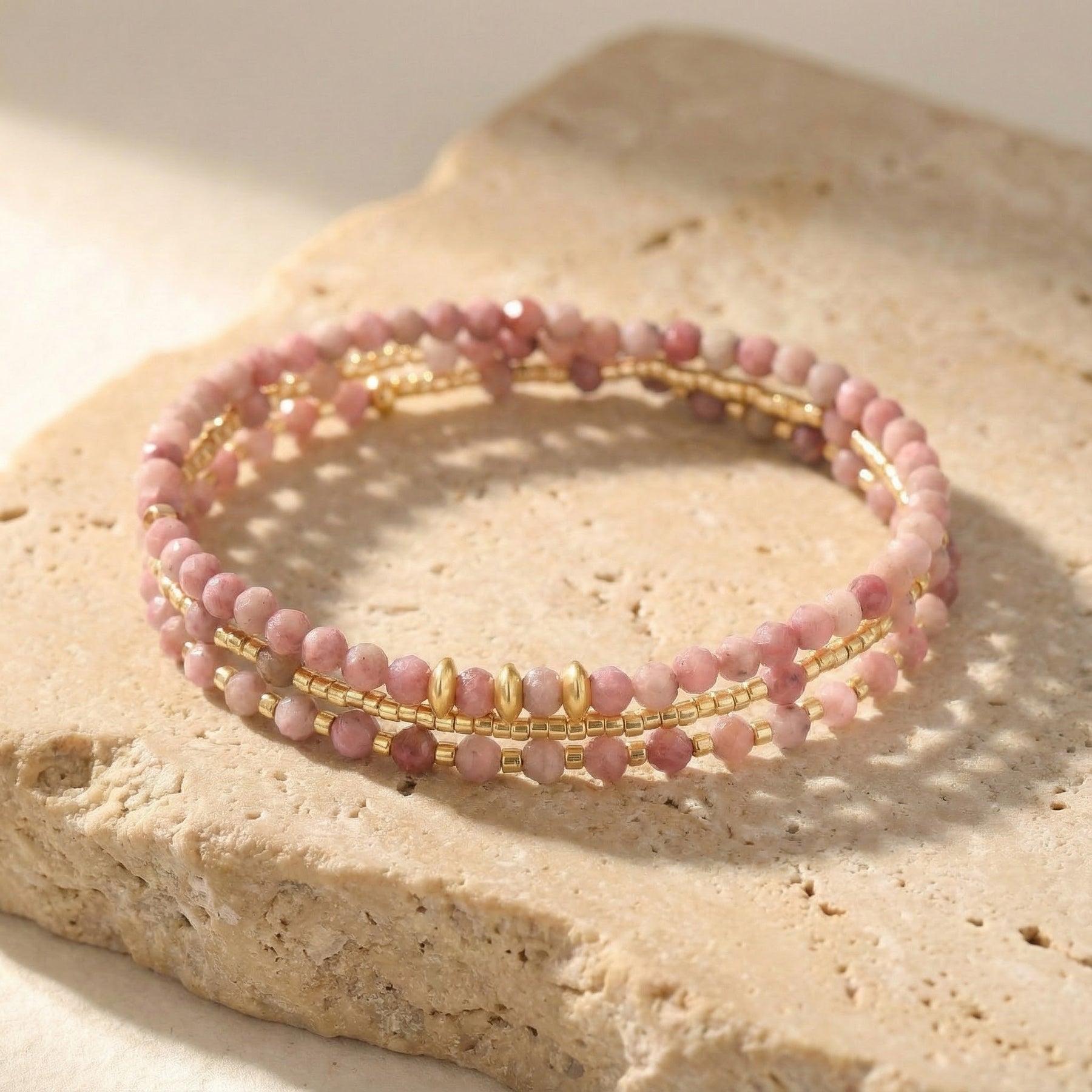 Pulseira/Colar Multi-Estilo Sunset Blush
