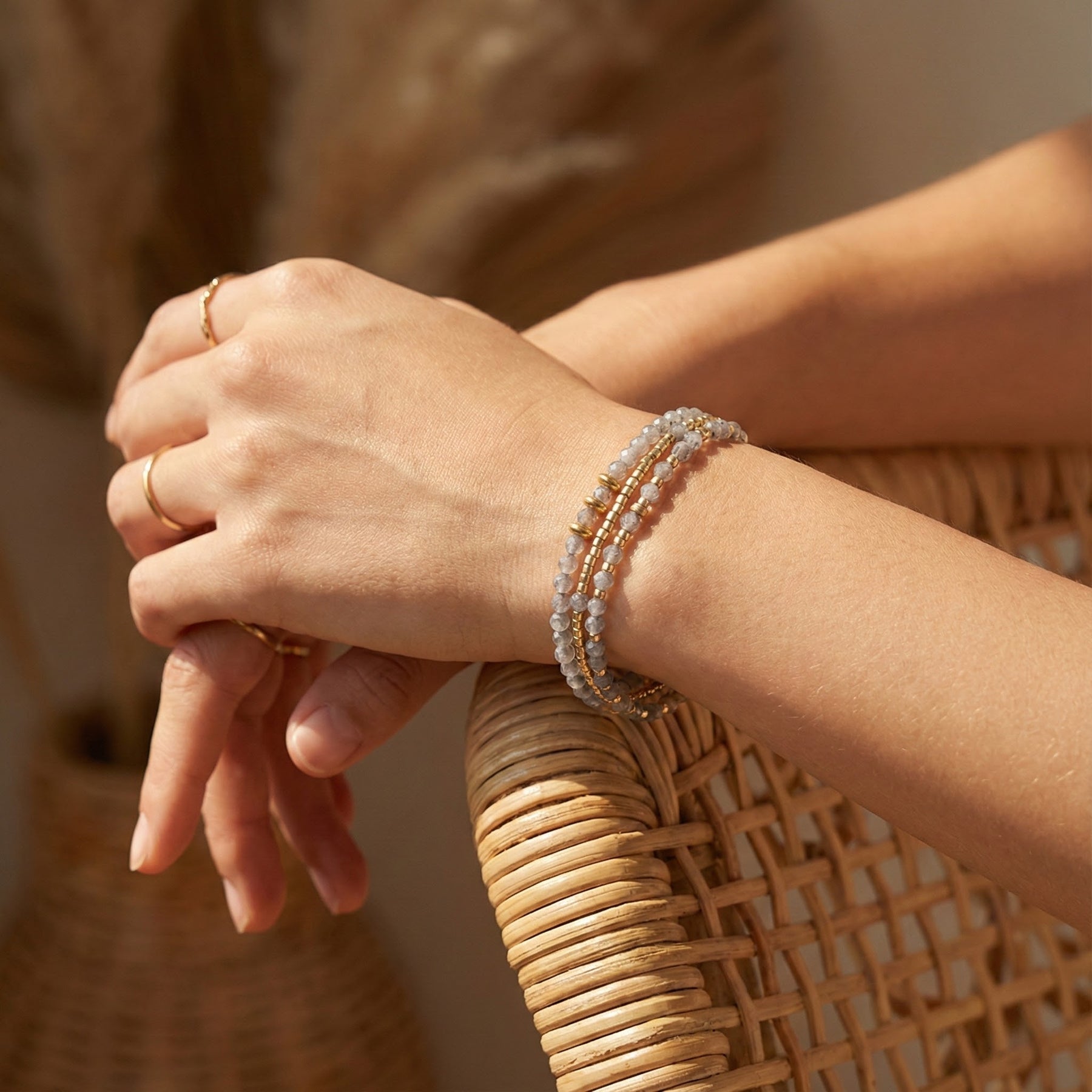 Pulseira/Colar Multi-Estilo Smoky Moon