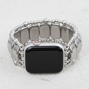 Pulseira Elástica Platinum Noir para Apple Watch