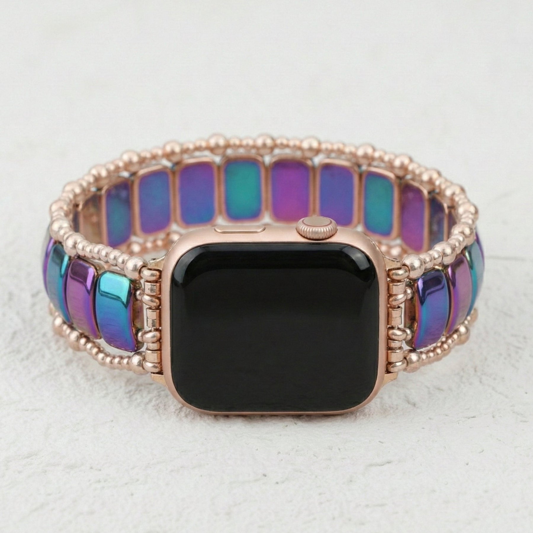 Pulseira Elástica Apple Watch Euforia Rosa